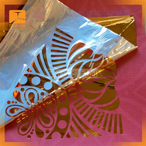 metallic foil transfer sheets for fabric|decorative aluminum foil paper.